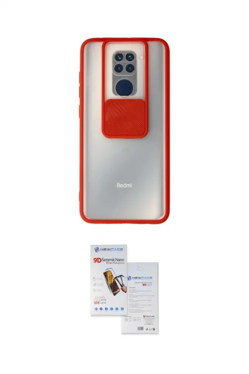ieg™ Redmi Note 9 Kılıf Vadi Çizgi - Siyah Seramik Nano Ekran Koruyucu