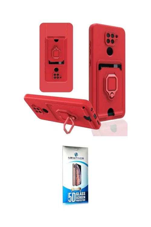 ieg™ Redmi Note 9 Kılıf Vadi Form Prime - Siyah 5D Eko Cam Ekran Koruyucu