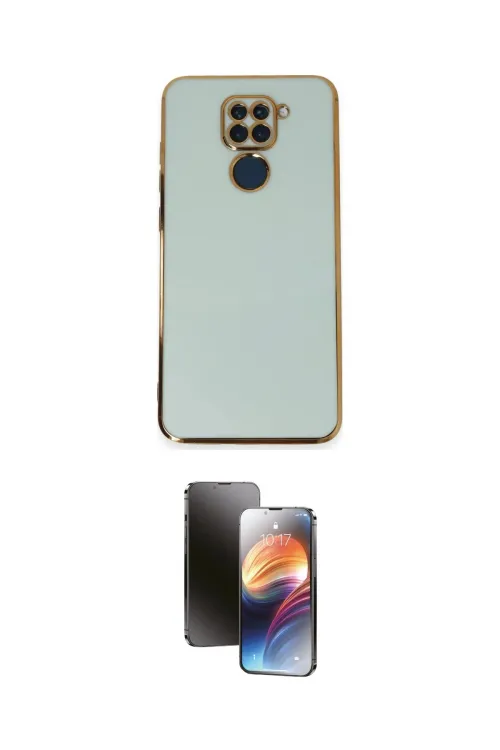 ieg™ Redmi Note 9 Kılıf Yankı Serisi - Siyah 3D Antistatik Mat Seramik Nano Ekran Koruyucu
