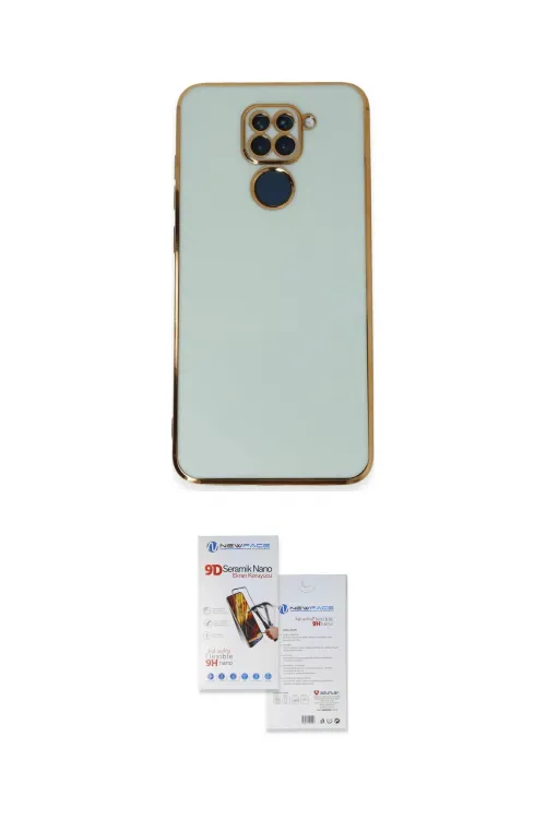 ieg™ Redmi Note 9 Kılıf Yankı Serisi - Siyah Seramik Nano Ekran Koruyucu