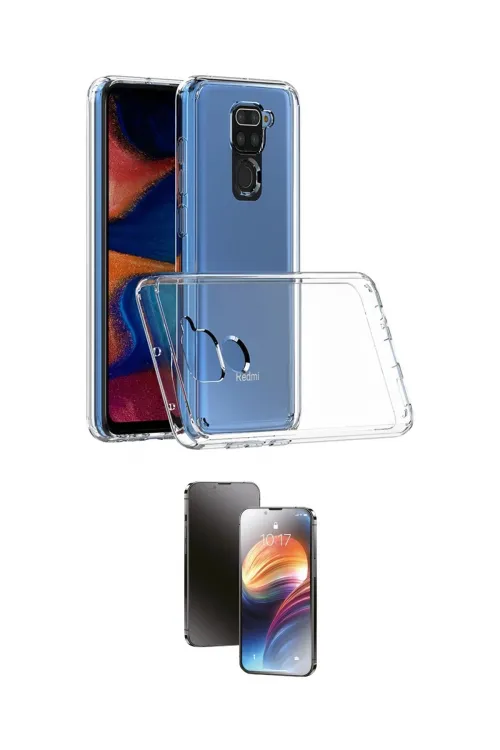 ieg™ Redmi Note 9 Kılıf Zirve Doku - Siyah 3D Antistatik Mat Seramik Nano Ekran Koruyucu