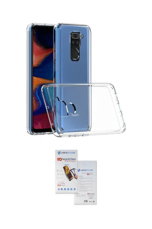 ieg™ Redmi Note 9 Kılıf Zirve Doku - Siyah Seramik Nano Ekran Koruyucu