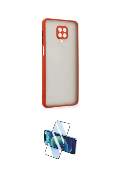 ieg™ Redmi Note 9 Pro Kılıf Ahenk Çizgi Serisi - Siyah 3D Antistatik Cam Ekran Koruyucu