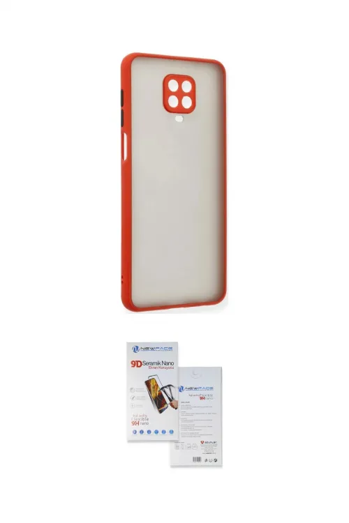 ieg™ Redmi Note 9 Pro Kılıf Ahenk Çizgi Serisi - Siyah Seramik Nano Ekran Koruyucu