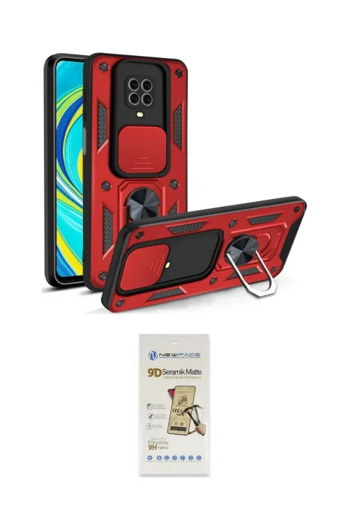 ieg™ Redmi Note 9 Pro Kılıf Ahenk Klasik - Siyah Mat Seramik Nano Ekran Koruyucu