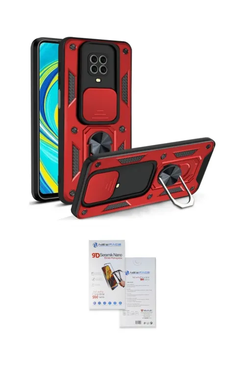 ieg™ Redmi Note 9 Pro Kılıf Ahenk Klasik - Siyah Seramik Nano Ekran Koruyucu