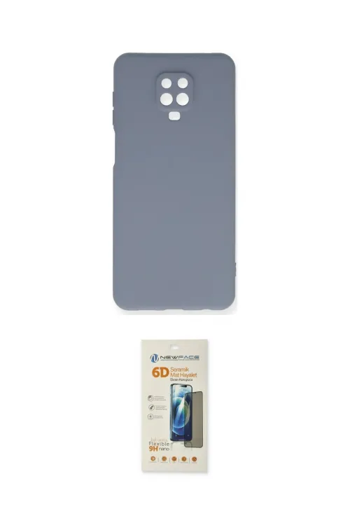 ieg™ Redmi Note 9 Pro Kılıf Ahenk Serisi - Siyah 6D Mat Seramik Hayalet Nano Ekran Koruyucu