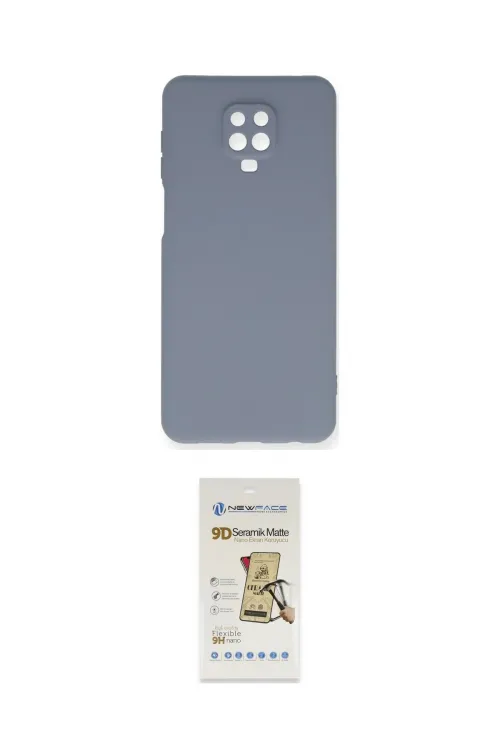 ieg™ Redmi Note 9 Pro Kılıf Ahenk Serisi - Siyah Mat Seramik Nano Ekran Koruyucu