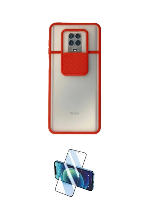 ieg™ Redmi Note 9 Pro Kılıf Vadi Çizgi - Siyah 3D Antistatik Cam Ekran Koruyucu