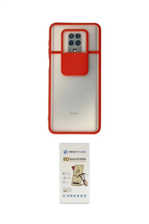 ieg™ Redmi Note 9 Pro Kılıf Vadi Çizgi - Siyah Mat Seramik Nano Ekran Koruyucu