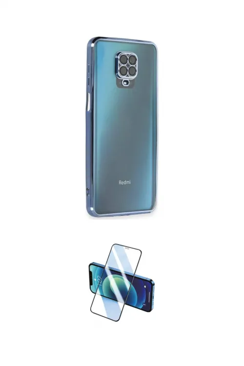 ieg™ Redmi Note 9 Pro Kılıf Vadi Minimal - Siyah 3D Antistatik Cam Ekran Koruyucu