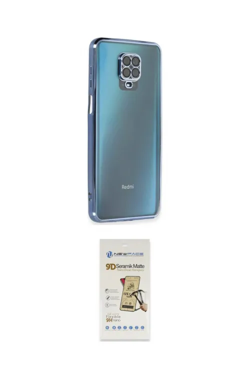 ieg™ Redmi Note 9 Pro Kılıf Vadi Minimal - Siyah Mat Seramik Nano Ekran Koruyucu