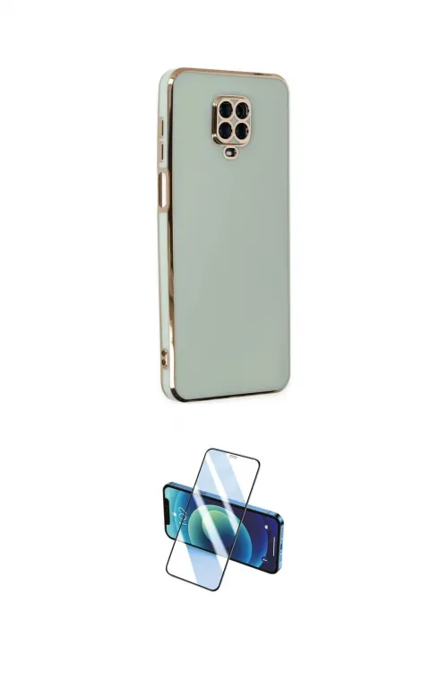 ieg™ Redmi Note 9 Pro Kılıf Yankı Serisi - Siyah 3D Antistatik Cam Ekran Koruyucu