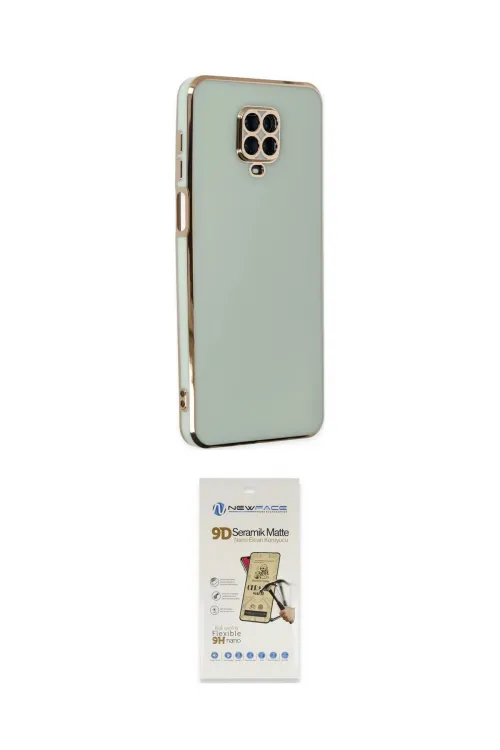 ieg™ Redmi Note 9 Pro Kılıf Yankı Serisi - Siyah Mat Seramik Nano Ekran Koruyucu