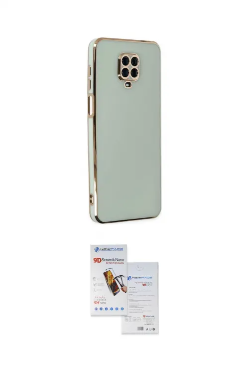 ieg™ Redmi Note 9 Pro Kılıf Yankı Serisi - Siyah Seramik Nano Ekran Koruyucu