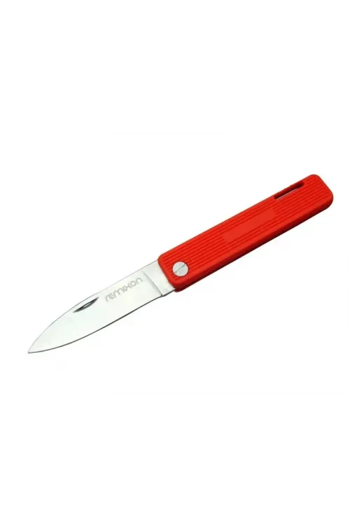 ieg™ Remixon K200RED Kamp / Bahçe Çakı Kırmızı 18 cm - Manuel, Plastik Sap