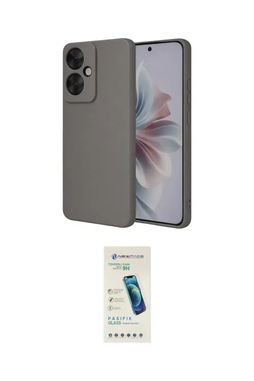 ieg™ Reno 11F Kılıf Kozmos Yansıma Özel Seri - Şeffaf Pasifik Cam Ekran Koruyucu