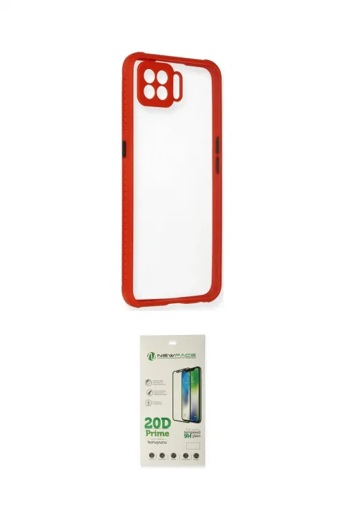 ieg™ Reno 4 Lite Kılıf Nova Asil Özel Seri - Siyah 20D Premium Cam Ekran Koruyucu
