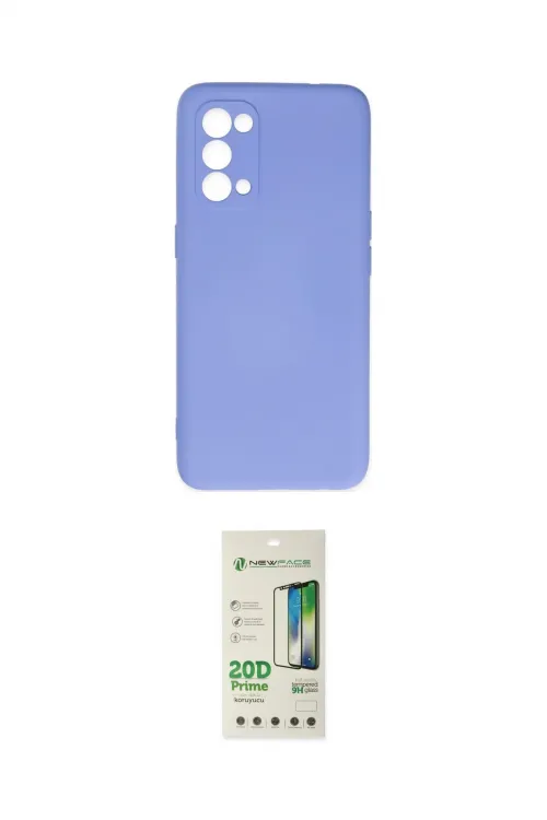 ieg™ Reno 5 Kılıf Ahenk Serisi - Siyah 20D Premium Cam Ekran Koruyucu