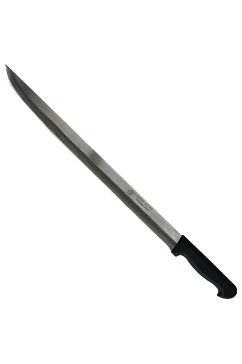 ieg™ Şahin Bursa Paslanmaz Sivri Uçlu Cağ Kebabı Bıçağı 40 cm - Plastik Sap