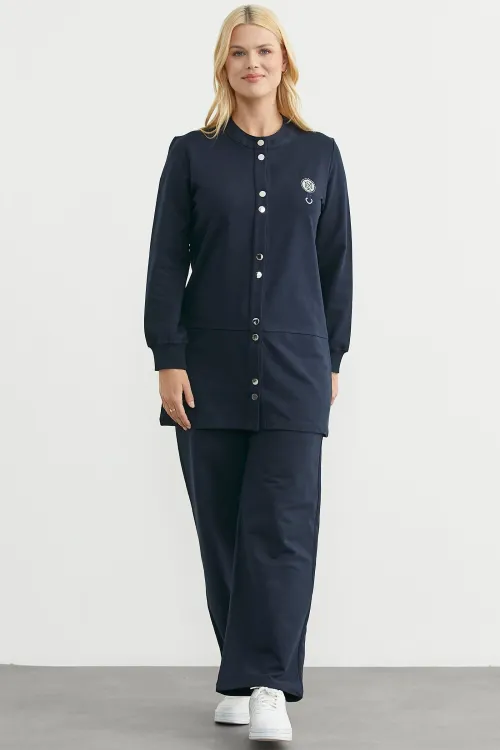 ieg™ Sementa 76510 Çıtçıtlı Tunik Boy Eşofman Takım