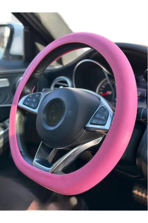 Silikon Direksiyon Kılıfı Pembe