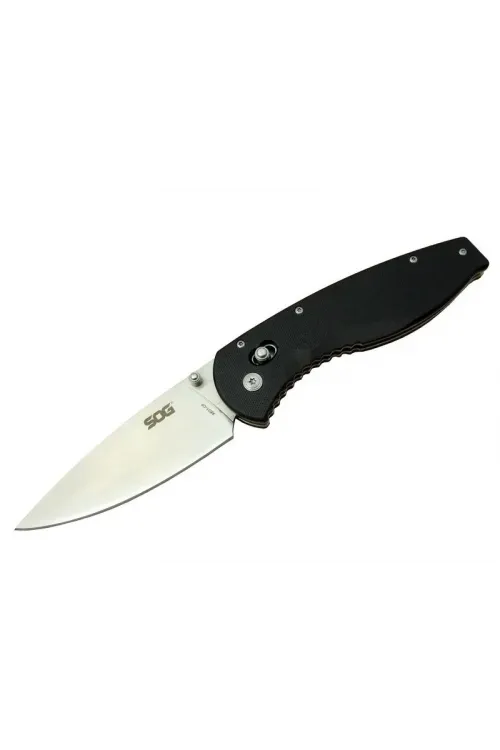 ieg™ Sog AE01-CP Kamp Çakı 23 cm - Siyah Fiber Sap, Kılıflı