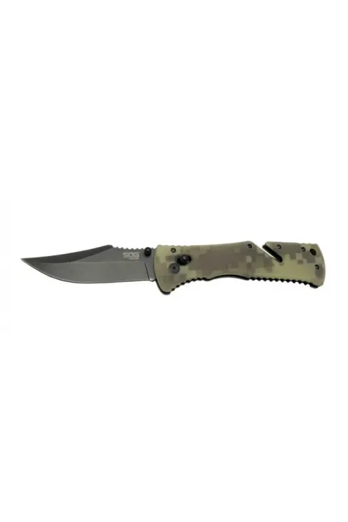 ieg™ Sog Trident Çakı 21,5 cm Deri Kılıflı , Kemerlikli