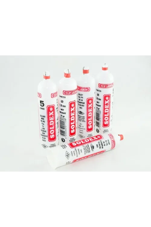 ieg™ Soldex Tüp Lehim 1,2 mm 25 Gr - 5 Kanallı, Sn:60 / Pb:40