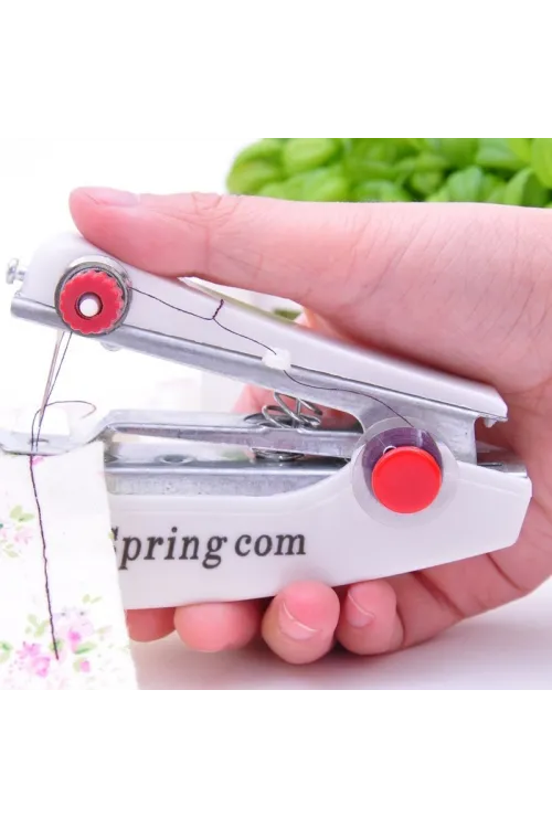Spring Come Mini Kolay Seyehat ve Ev Tipi El Dikiş Dikme Makinası