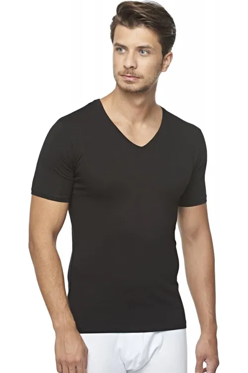 ieg™ Star 206 Modal Yarım Kol V-Yaka T-Shirt Atlet