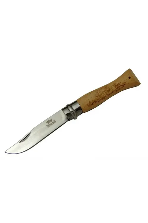 ieg™ Sterling T0195 Bahçe Çakı 16 cm - Ahşap Sap, Bilezikli, Kılıflı