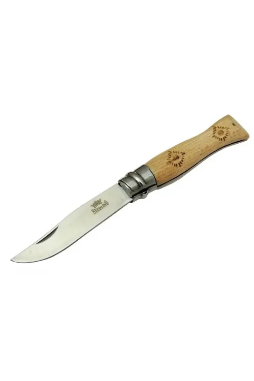 ieg™ Sterling T0221 Bahçe Çakı 16 cm - Ahşap Sap, Bilezikli, Kılıflı