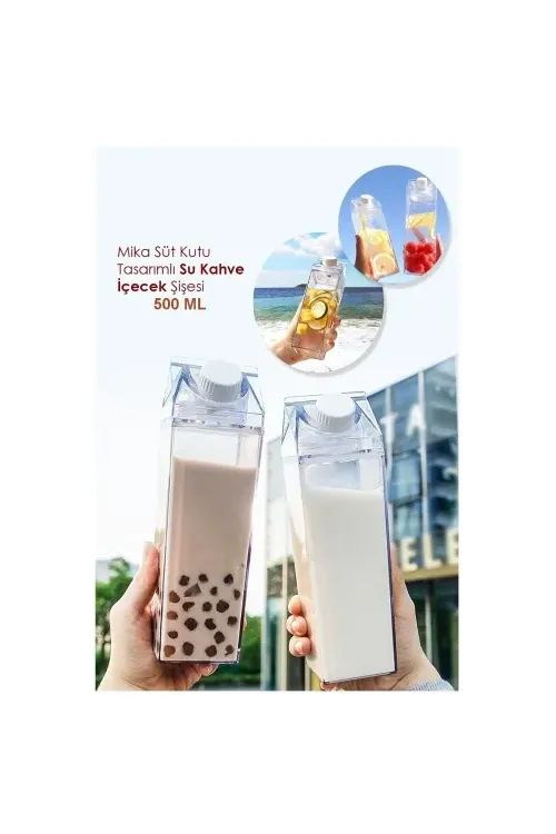 Süt Kutusu Meyve Suyu Taşıma Şişesi