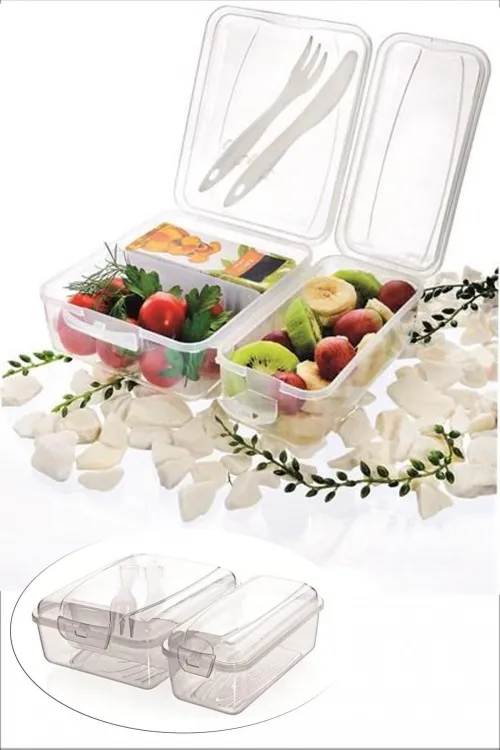 ieg™  Takeaway Ergonomik Asorti Çatal Bıçaklı Pratik Yoğurt Saklama Kabı
