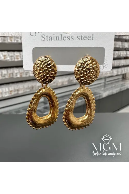 IEG - Taşsız Gold Kaplama Küpe