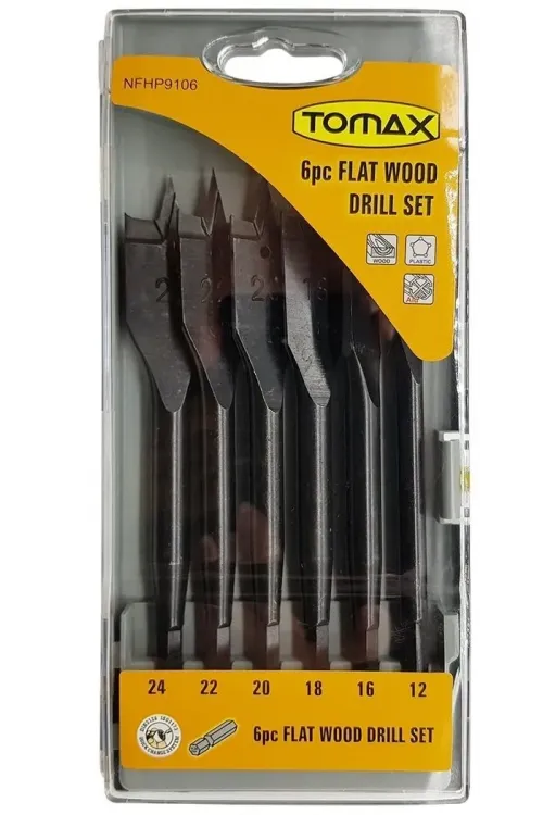 ieg™ Tomax Yaprak Ahşap Matkap Ucu Takımı 12-24 mm - 6 Parçalı