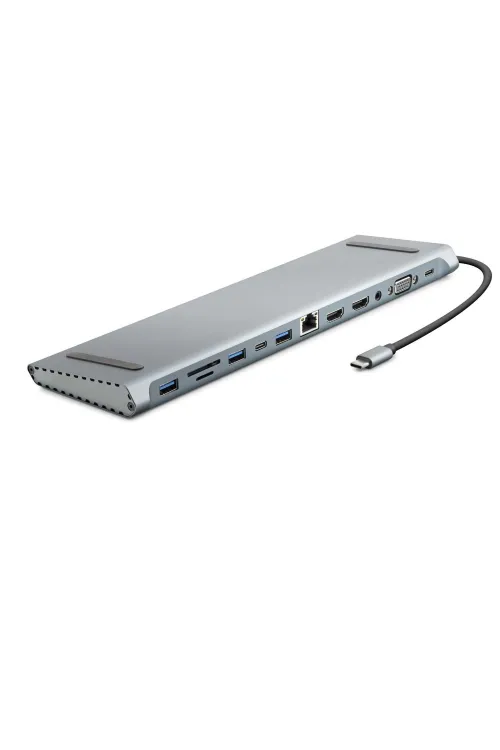 Type-C Hdtv Combo 2 * Type-C + 2 * Hdmı + 3 * Usb3.0 + Vga + Audıo + Lan + Tf + Sd 12 In 1 HDX7855