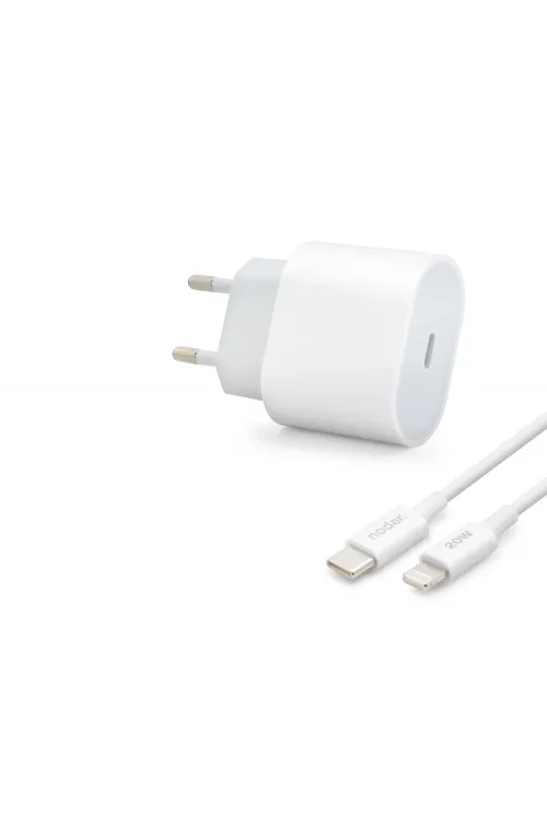 Type-C Lightning Hızlı Şarj Seti 20W Pd - Beyaz ND1002