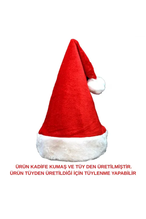 UNİSEKS Seksi Kadife Yılbaşı Şapkası IEG9302