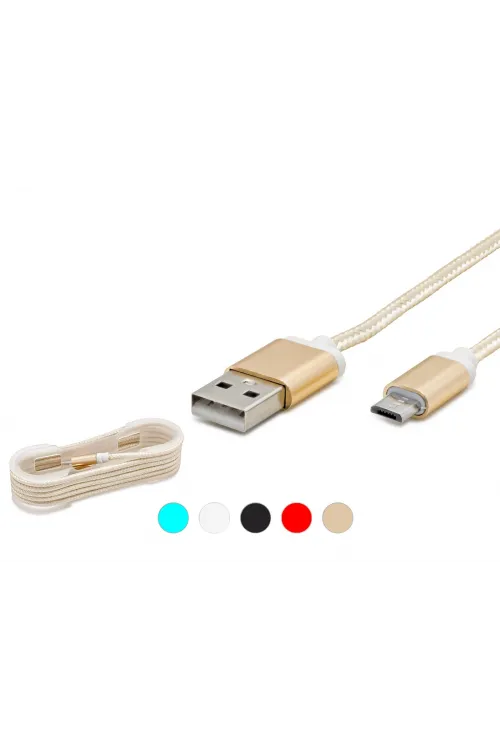 Usb Micro To Usb Şarj Ve Data Kablosu Ps4 Gamepad Uyumlu Hasır 1.5 M HD4338