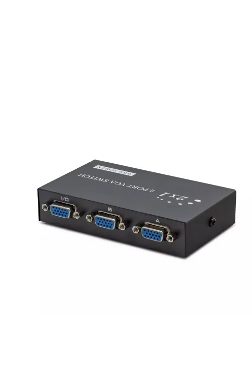 Vga Switch 54 Mhz 2 Giriş 1 Çikiş Butonlu Geçiş 2 Port HDX1280