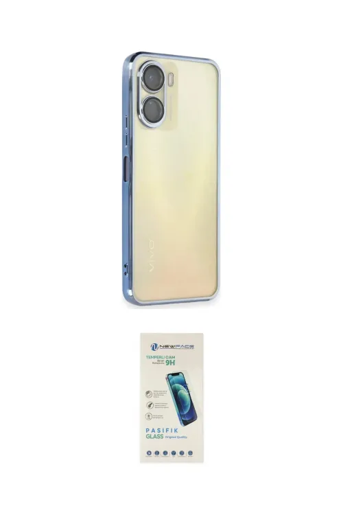 ieg™ Y16 Kılıf Vadi Minimal - Şeffaf Pasifik Cam Ekran Koruyucu