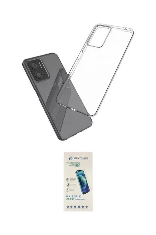 ieg™ Y16 Kılıf Zirve Doku - Şeffaf Pasifik Cam Ekran Koruyucu