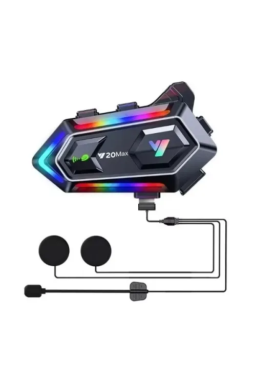 Y20 Max Kablosuz Motosiklet Kask Intercom