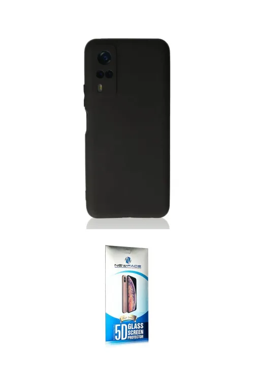 ieg™ Y53S Kılıf Kozmos Yansıma Özel Seri - Siyah 5D Eko Cam Ekran Koruyucu