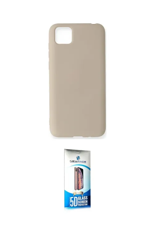 ieg™ Y5P Kılıf Ahenk Serisi - Siyah 5D Eko Cam Ekran Koruyucu