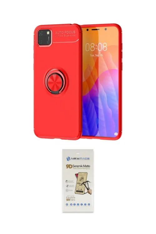 ieg™ Y5P Kılıf Yankı Form Prime - Siyah Mat Seramik Nano Ekran Koruyucu