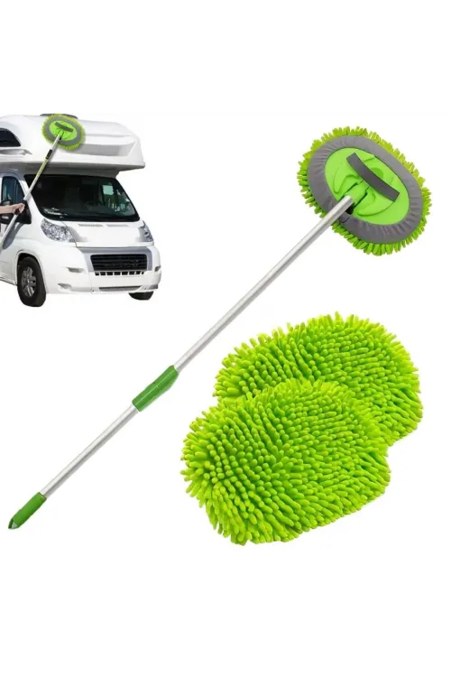 ieg™  Yedek Mikrofiber Bezli Oto Yıkama Mop Seti