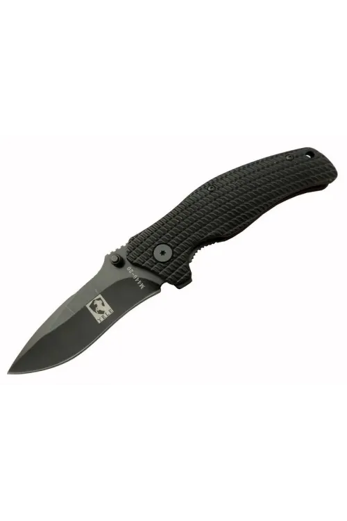 ieg™ Yele M446 Siyah Kamp Çakı 20cm - Yarı Otomatik, Kemerlikli